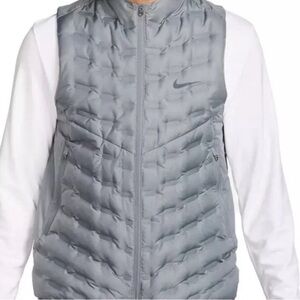 Nike Men’s Quilted Down Aero Vest - Gray